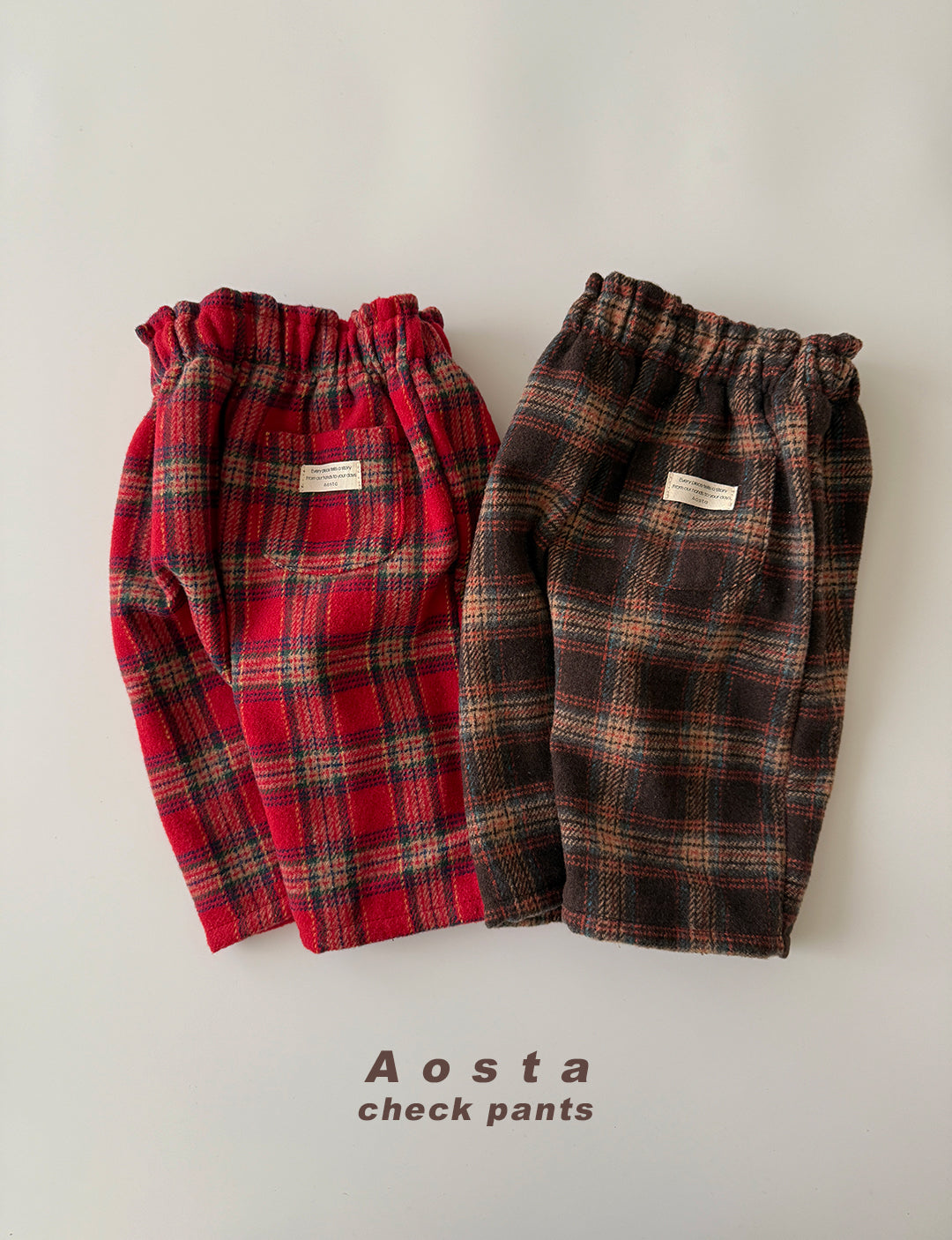 ［Aosta］Check pants