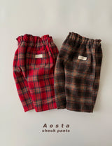 ［Aosta］Check pants