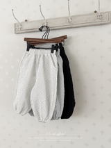 Dot crinkle jogger pants