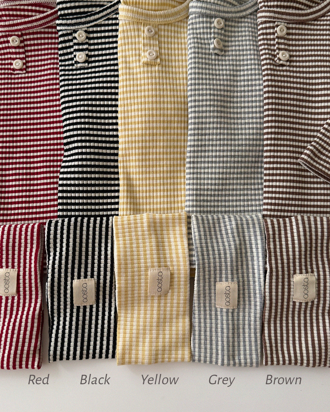 ［Aosta］Cookie Stripe Tee