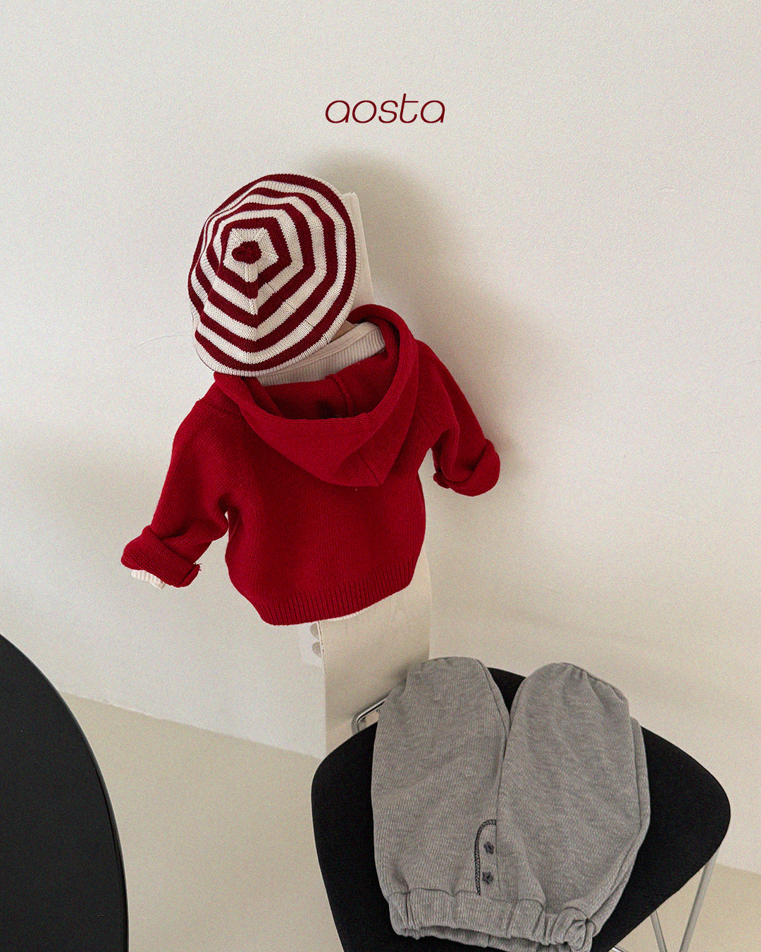 ［Aosta］Knit Cookie Beret