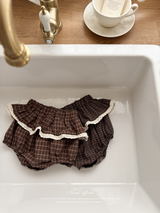 Check lace bloomer
