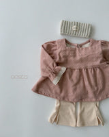 ［Aosta］Milk Dot Blouse