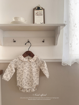 Pattern collar rompers