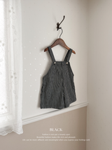 Ellis stripe short overalls