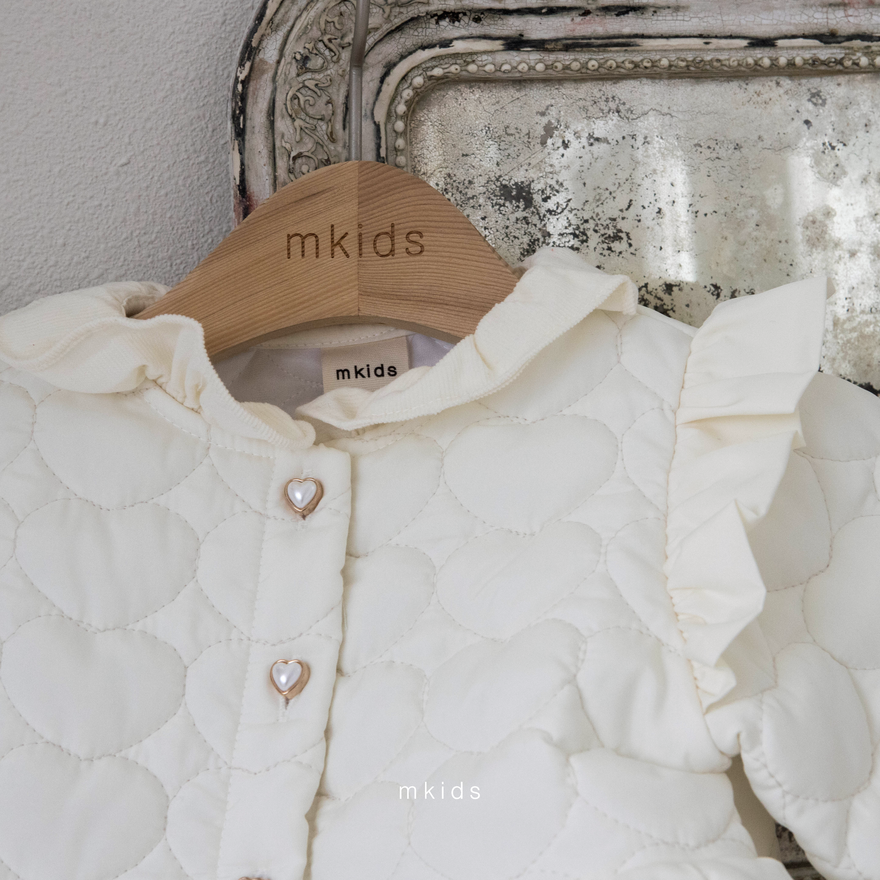［mkids］Love you quilting jacket