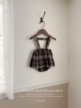 Noirjette check bloomer skirt
