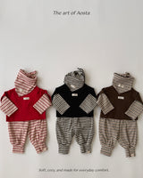 ［Aosta］Crayon Stripe Scarf