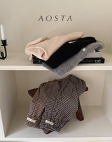 ［Aosta］Mulmul Collar Tee