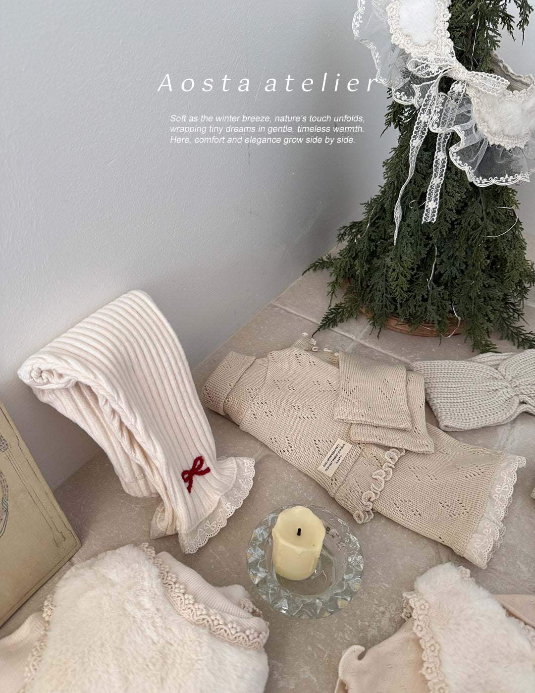 ［Aosta］Le ette frill turtleneck