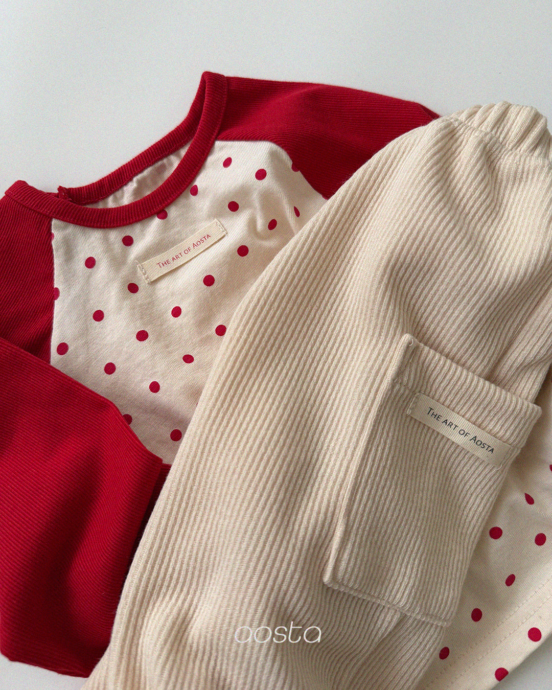 ［Aosta］Dot Raglan Tee