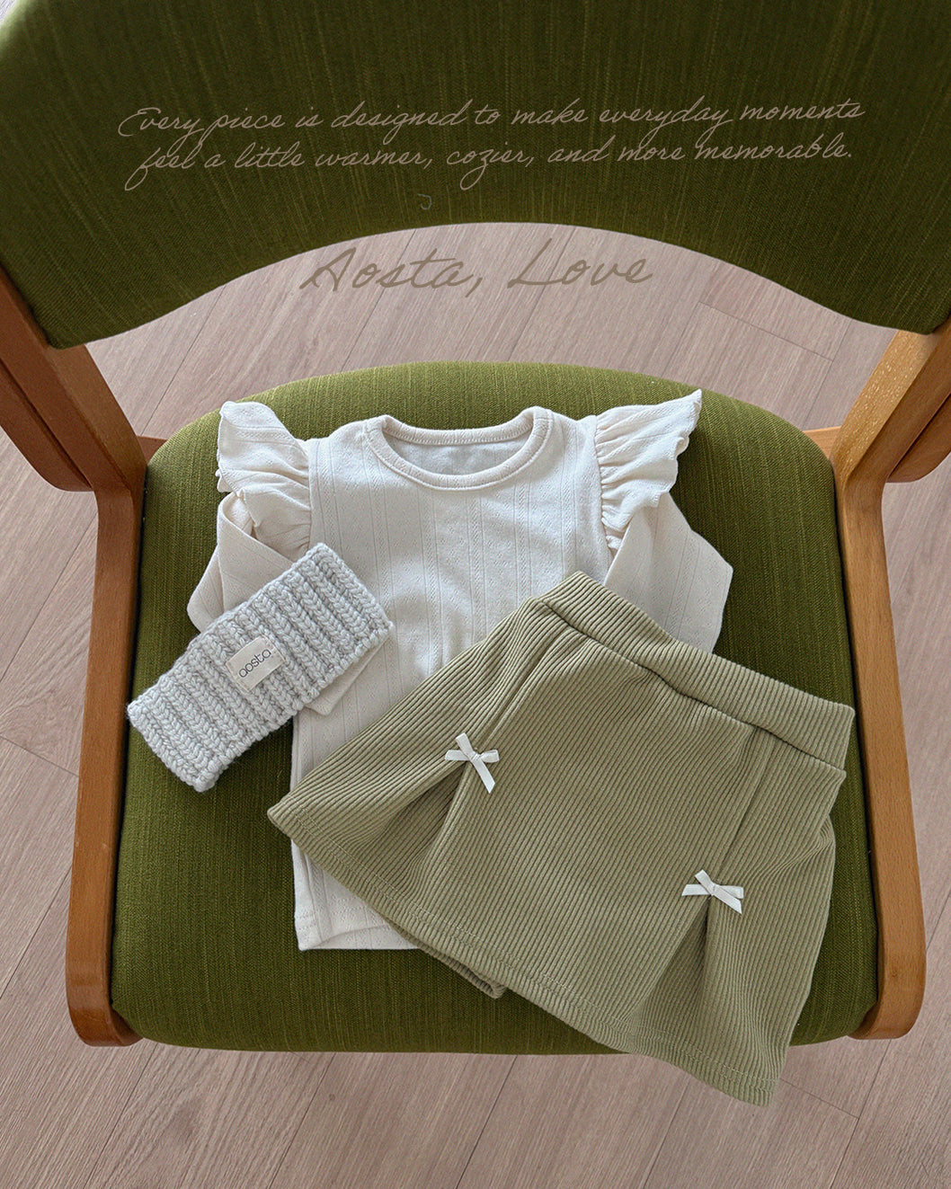 ［Aosta］Bibi Ribbon Skirt Pants