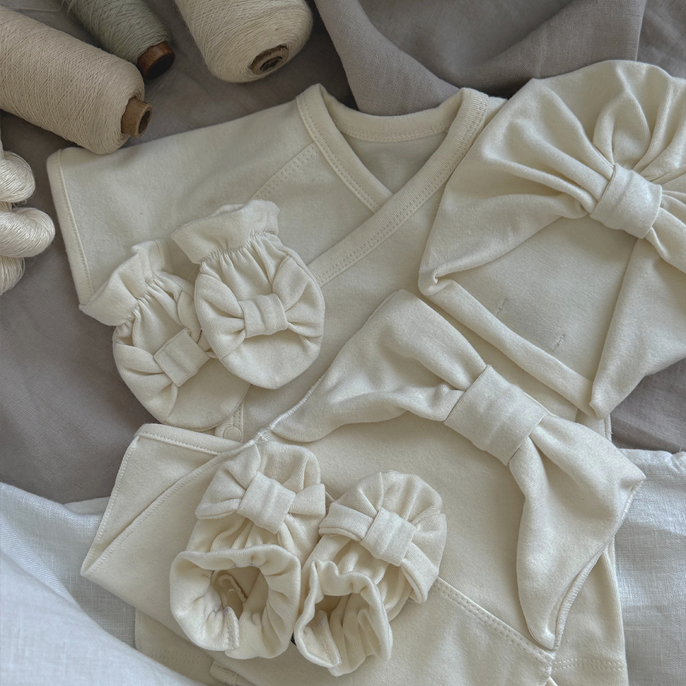 ［peekaboo］Ribbon newborn socks