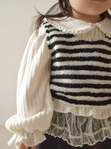 Honey round collar blouse