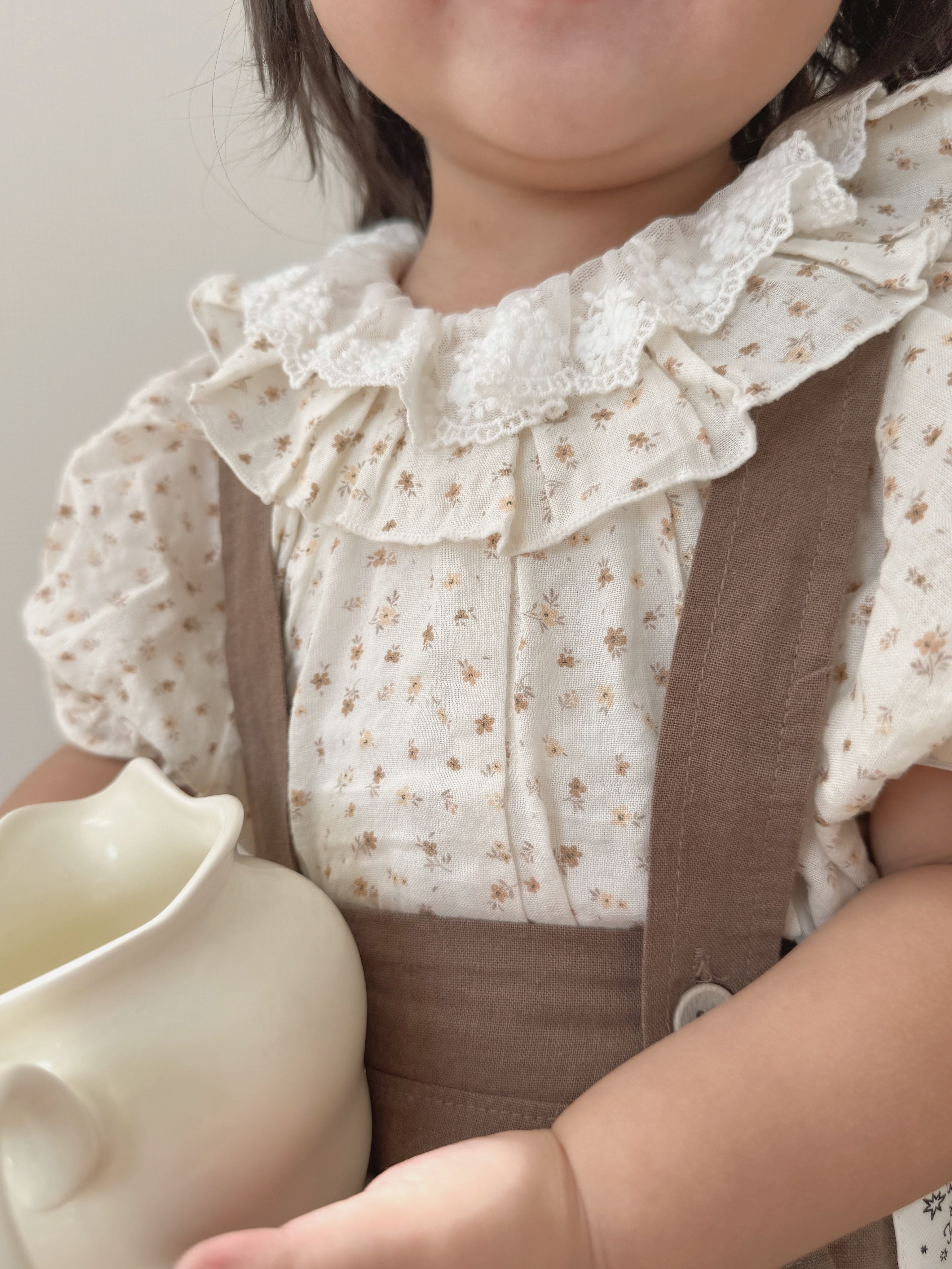 Flower frill blouse (baby & kids)