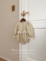 ［Anne shirley × Noeul.］Chanpagne flower rompers