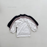 ［mimi market］Puff half neck tee