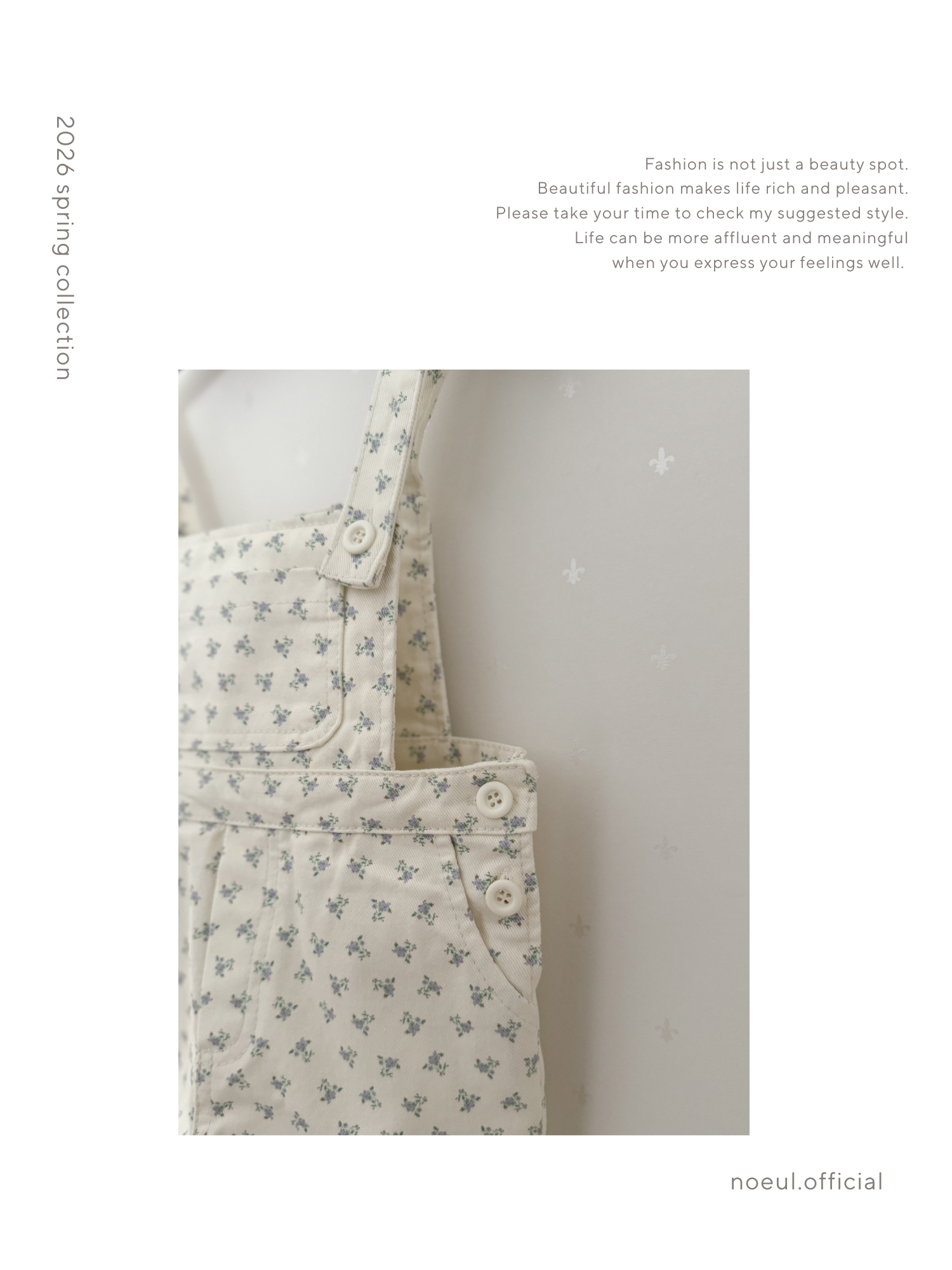 Blooming short salopette