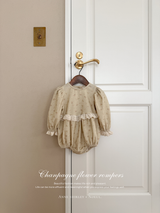 ［Anne shirley × Noeul.］Chanpagne flower rompers
