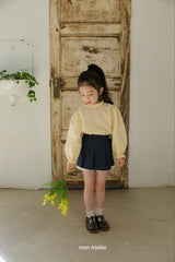 ［mon Atelier］Check frill blouse