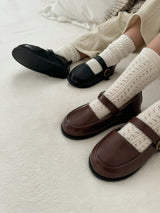 Chopin strap shoes