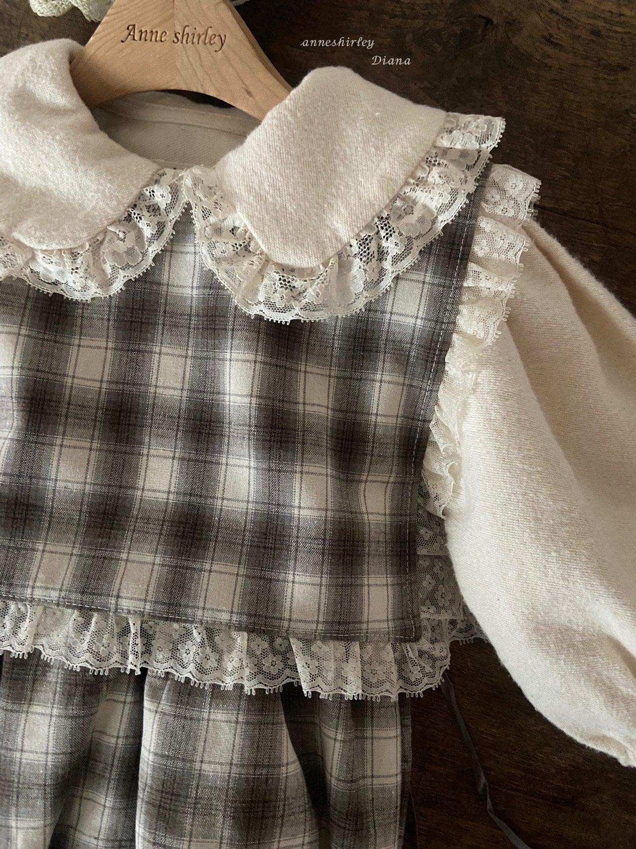 ［Anne shirley］Jaine rompers (check)