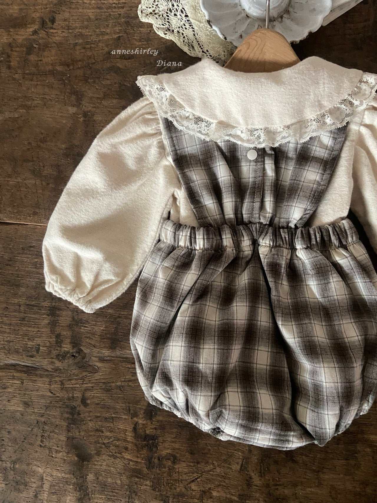 ［Anne shirley］Jaine rompers (check)