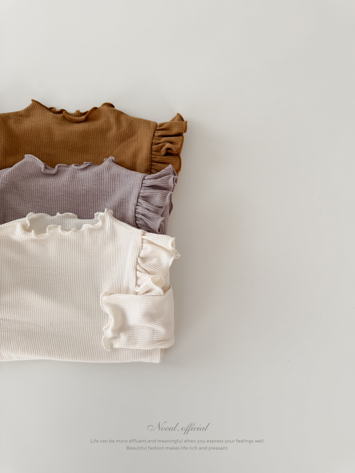 Ribbed Frill Tee