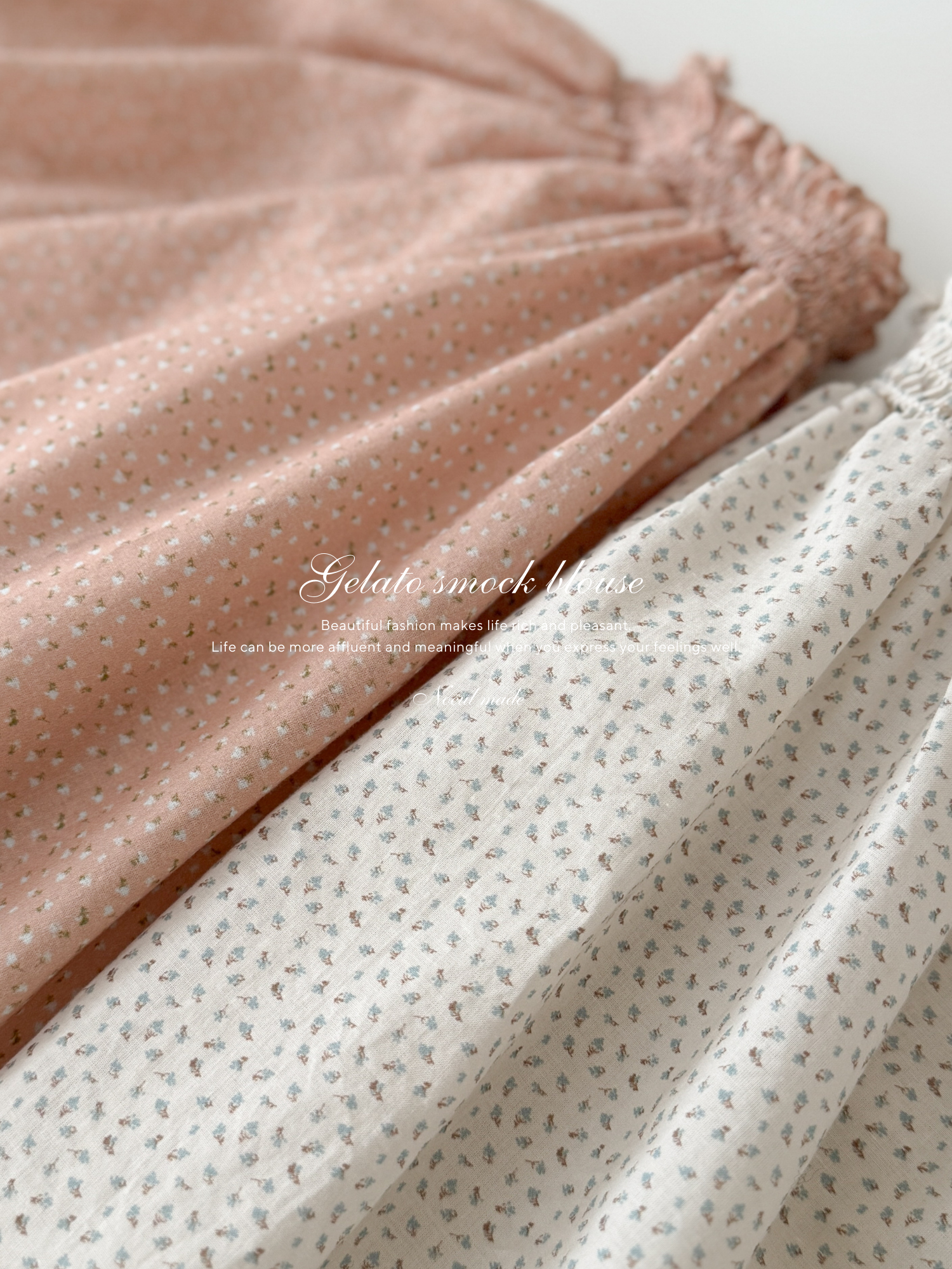 *Noeul.made* Gelato smock blouse