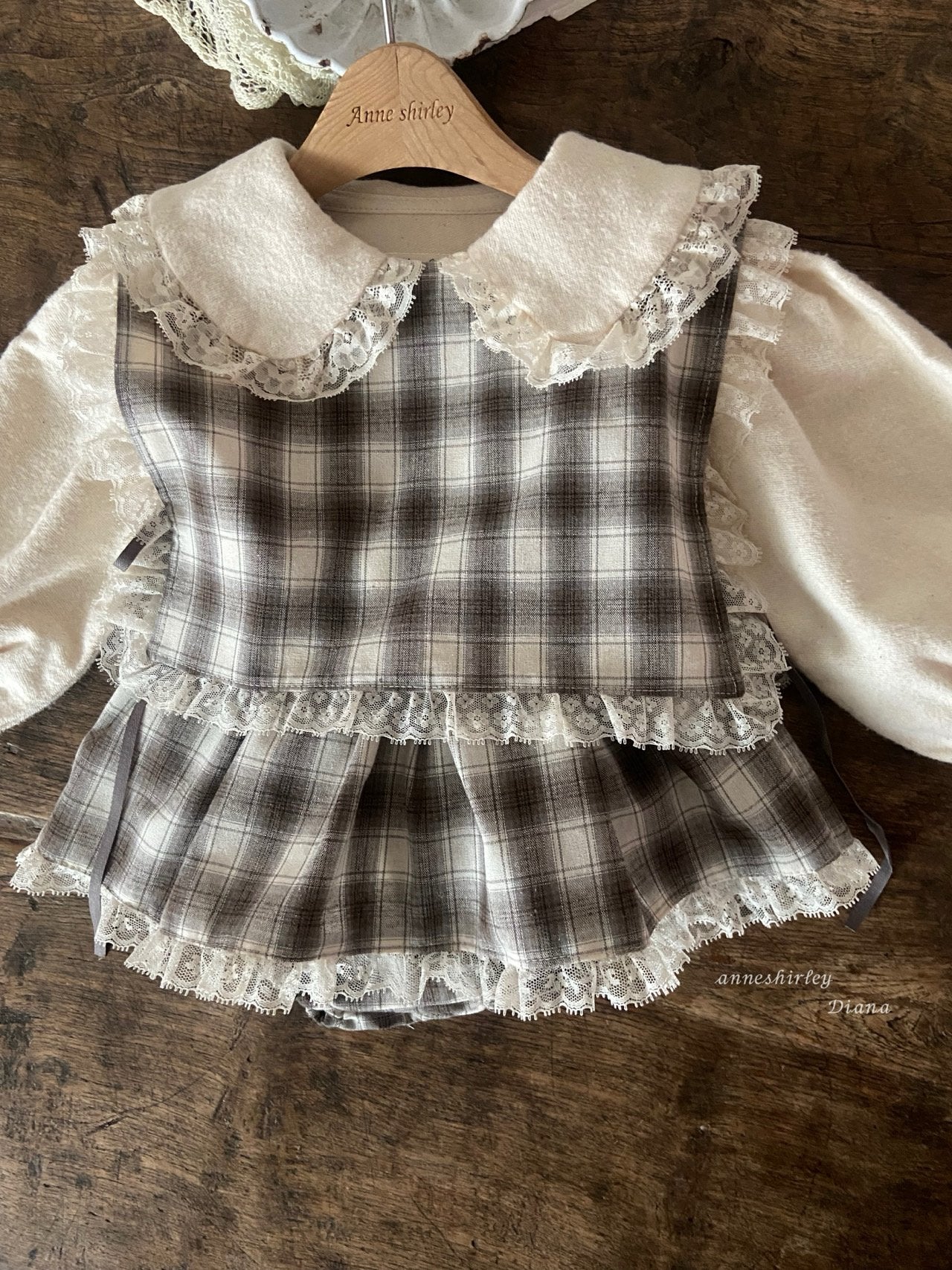 ［Anne shirley］Benny bloomer skirt (check)