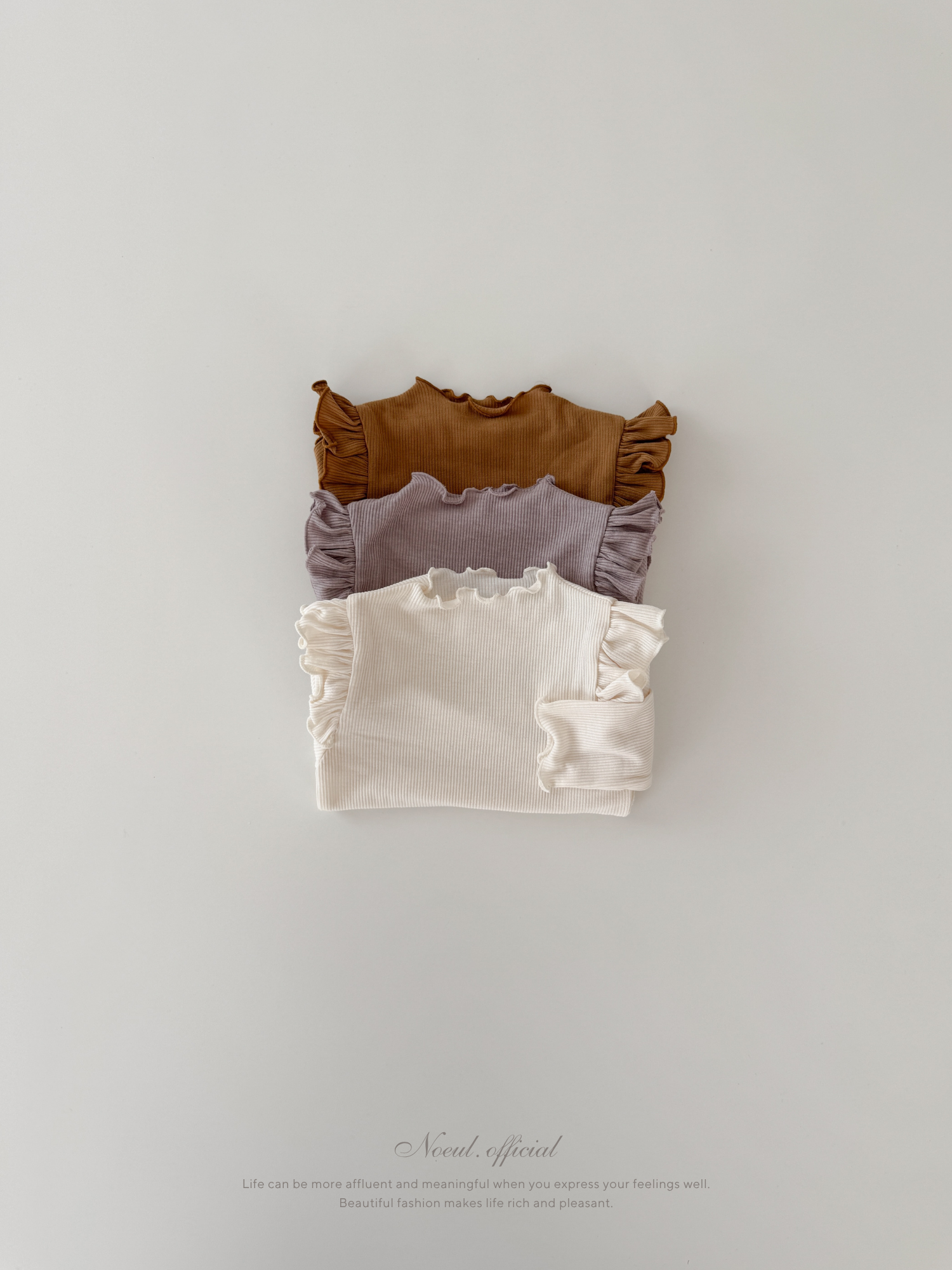 Ribbed Frill Tee