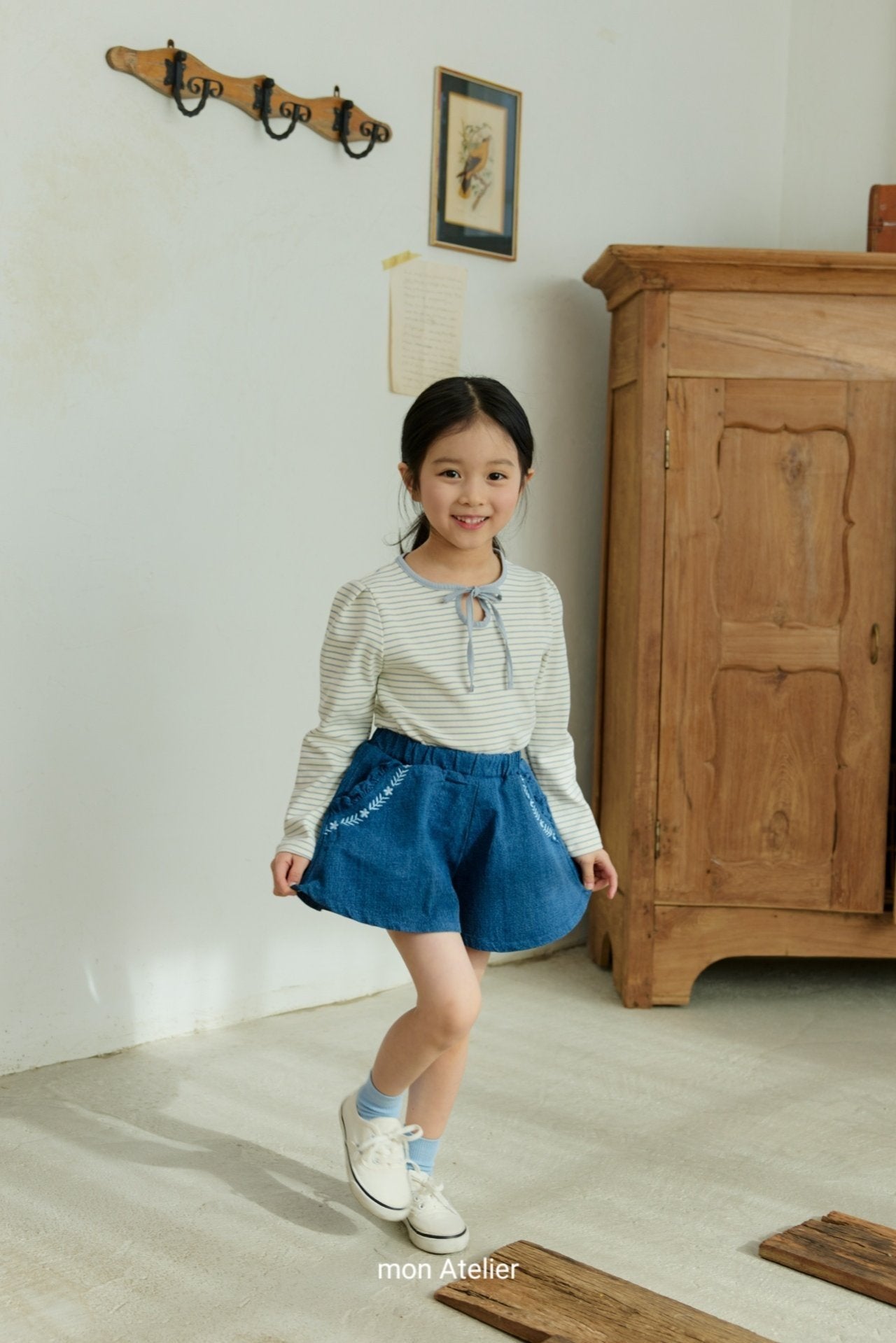 ［mon Atelier］Culotte denim pants