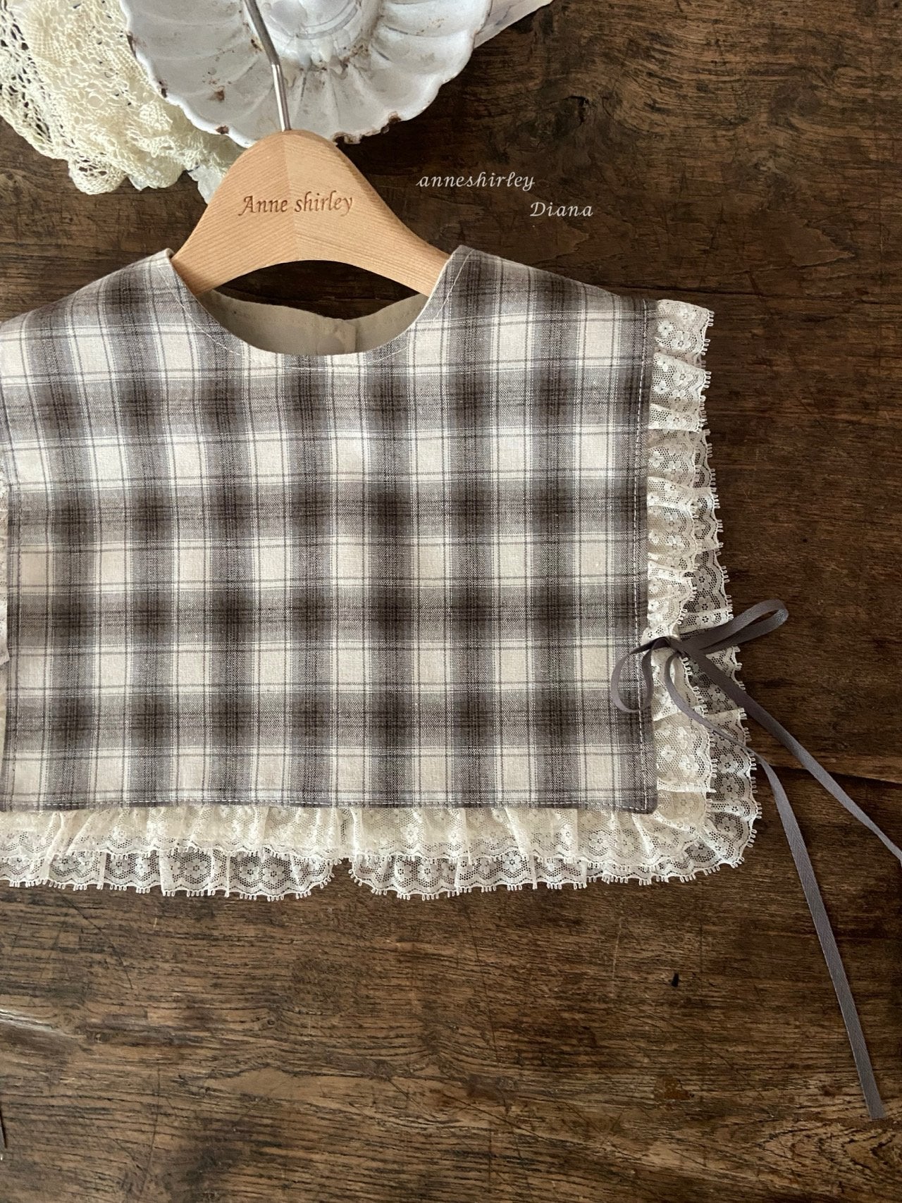 ［Anne shirley］Ange lace bustier (check)