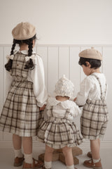 Miserable check suspender pants