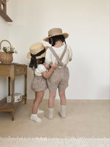 Check suspender pants