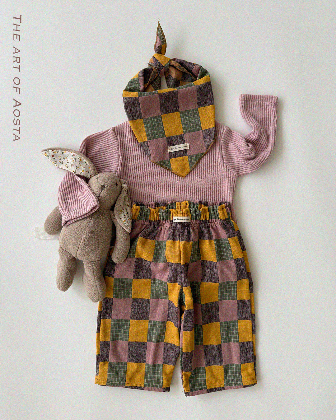 ［Aosta］Patchwork Pants