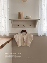Popcorn knit vest