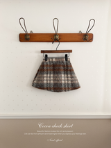 Cocoa check skirt