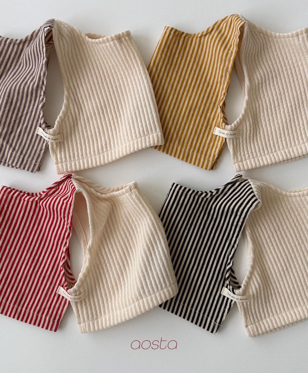［Aosta］Louis Stripe Vest
