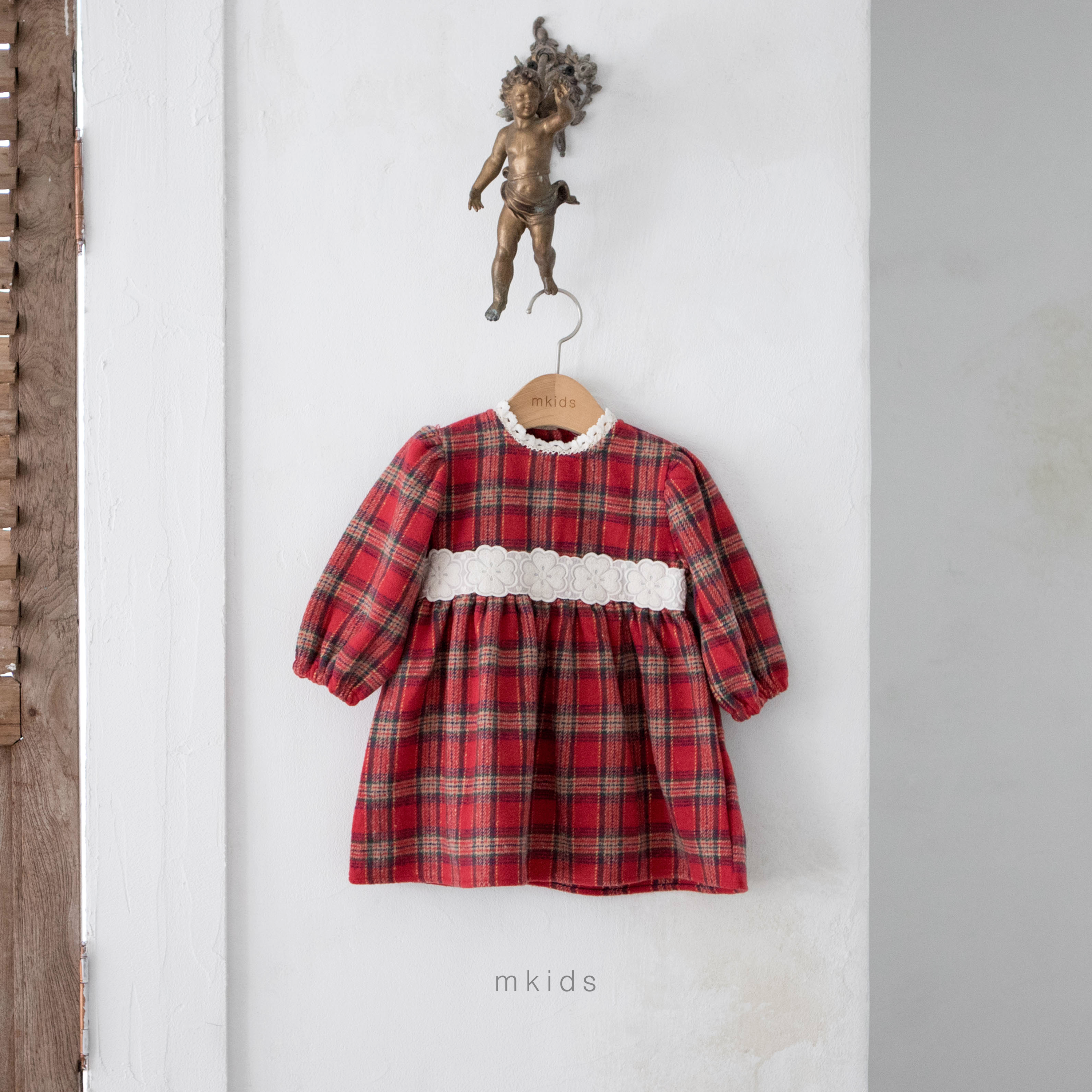 ［mkids］Holly check one-piece