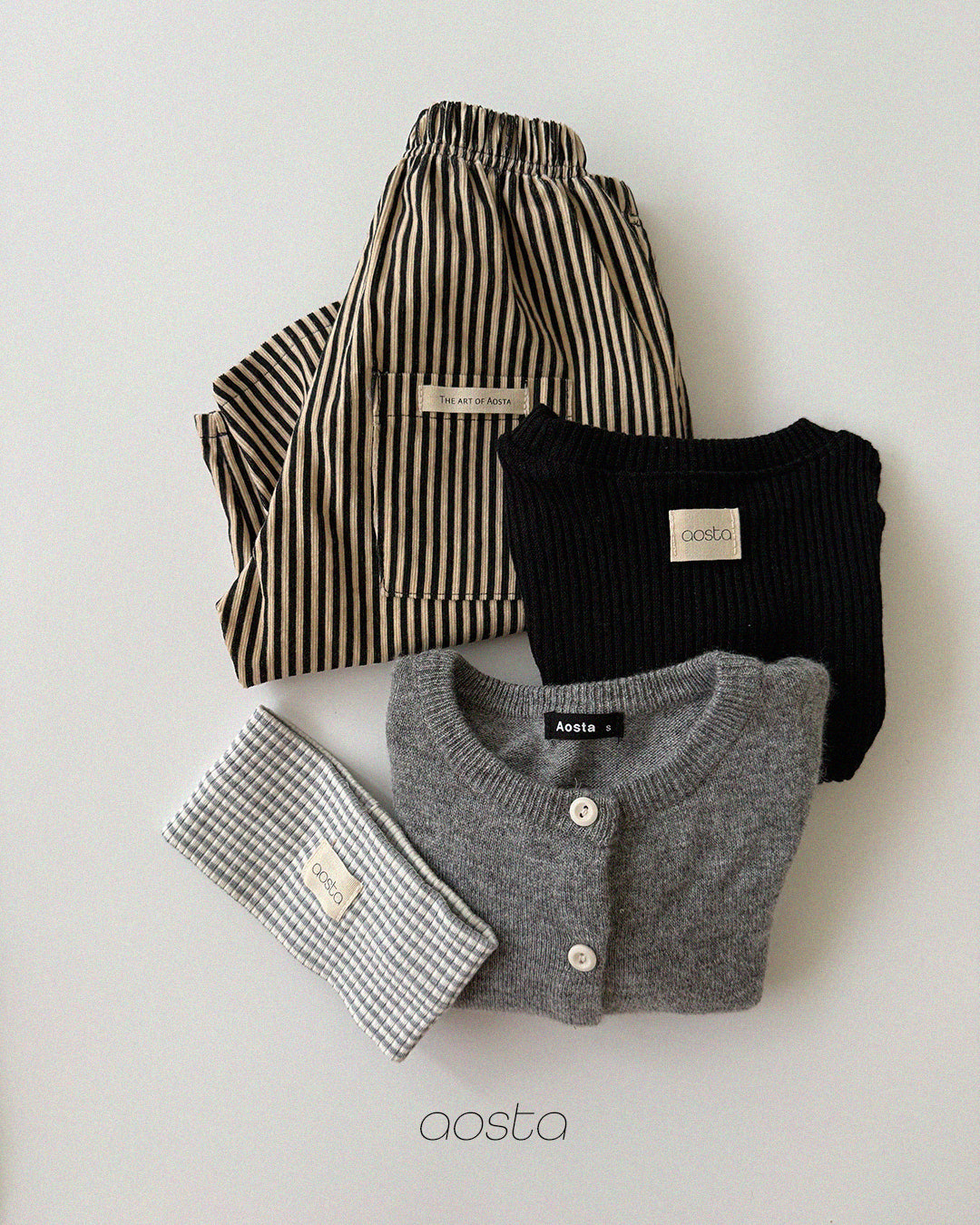 ［Aosta］Louis Stripe Pants