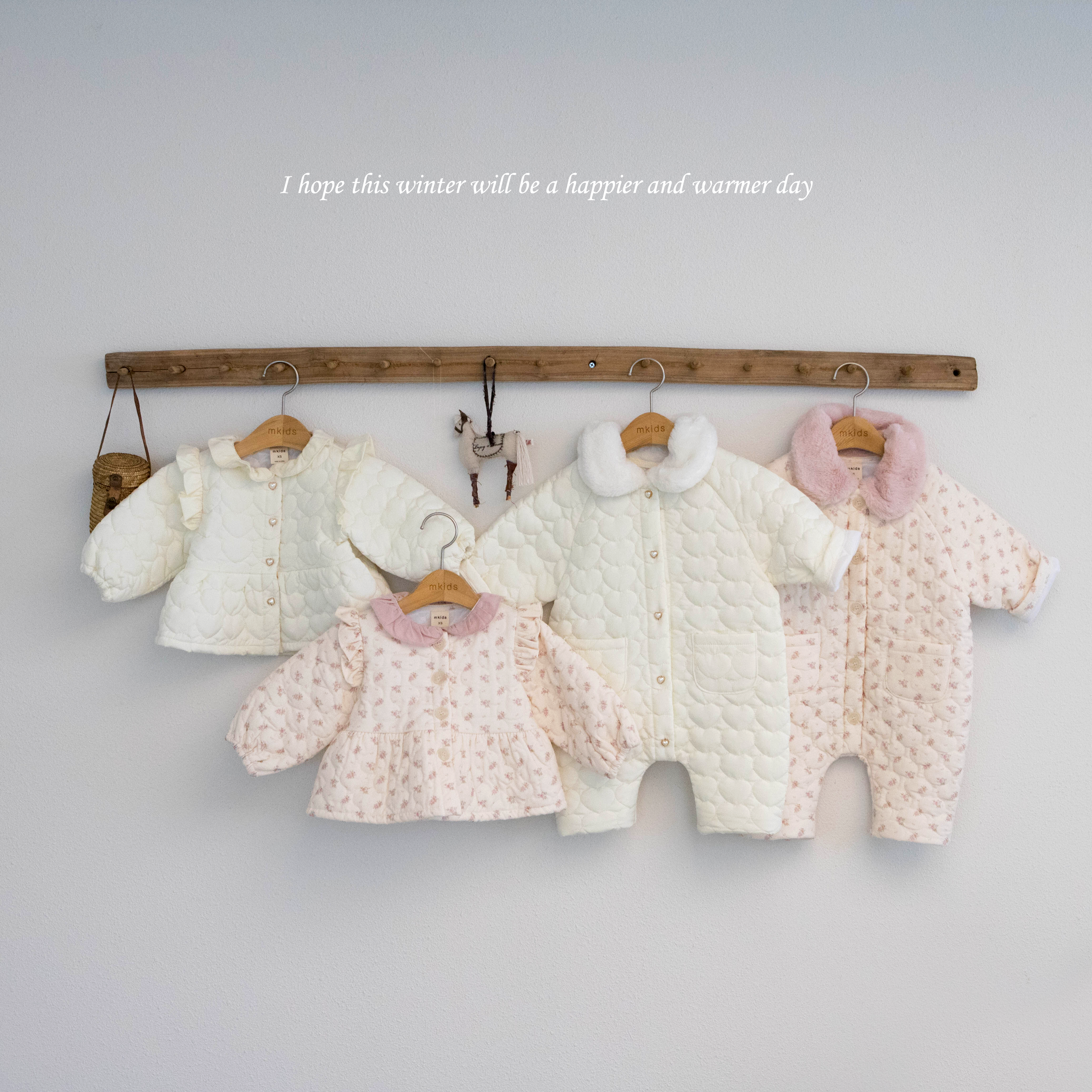 ［mkids］Love you quilting jacket