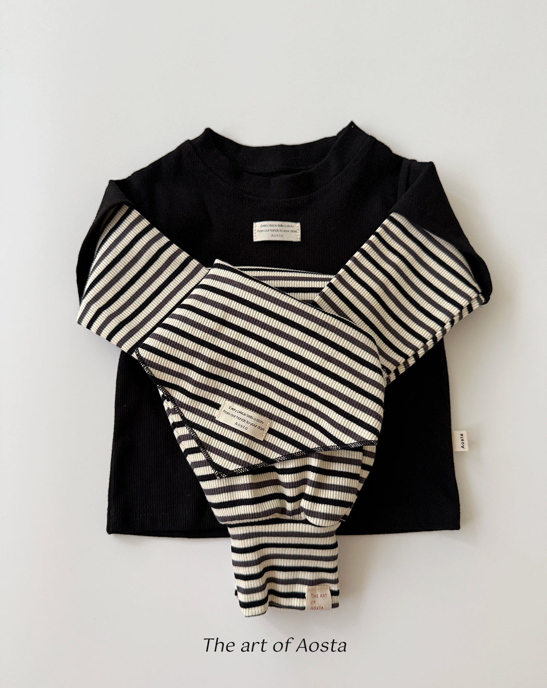 ［Aosta］Crayon Layered Tee