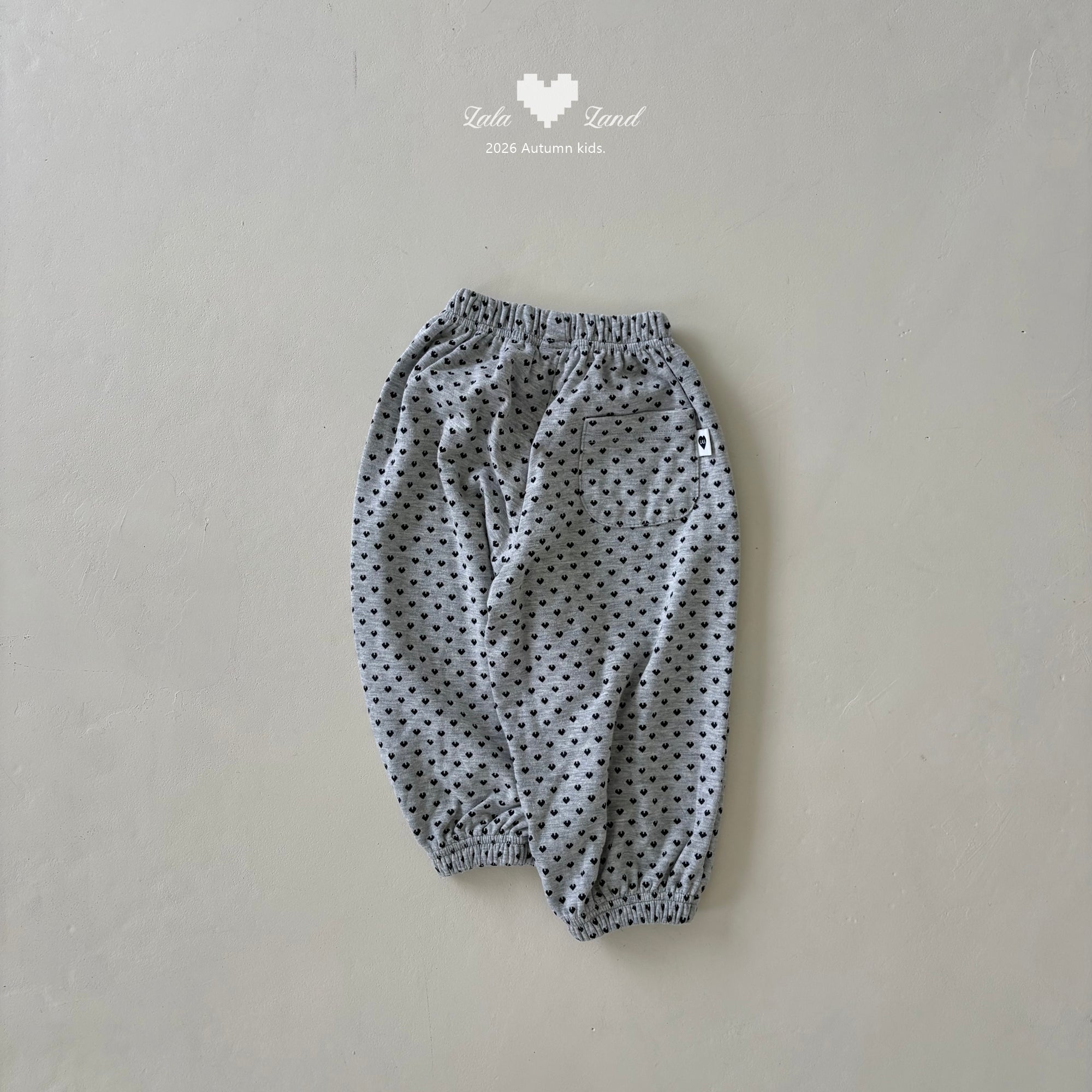 ［Lala land］Heart jogger pants