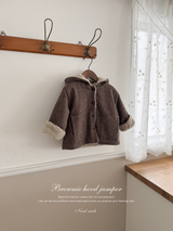 *Noeul.made* Brownie hood jumper