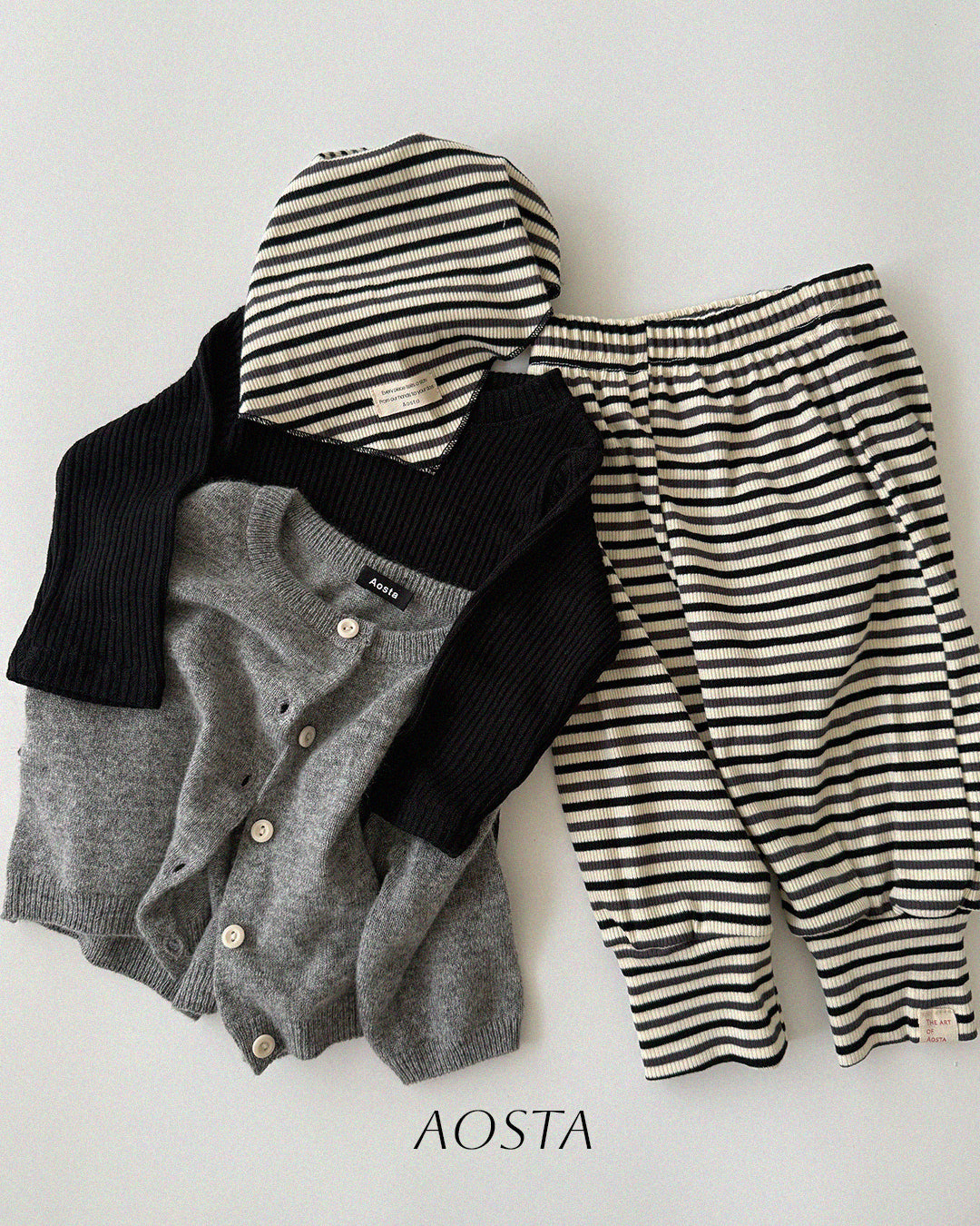 ［Aosta］Crayon Stripe Scarf