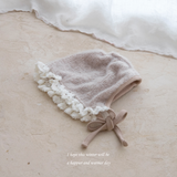 ［mkids］Soft frill bonnet
