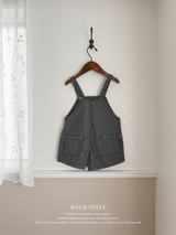 Ellis stripe short overalls