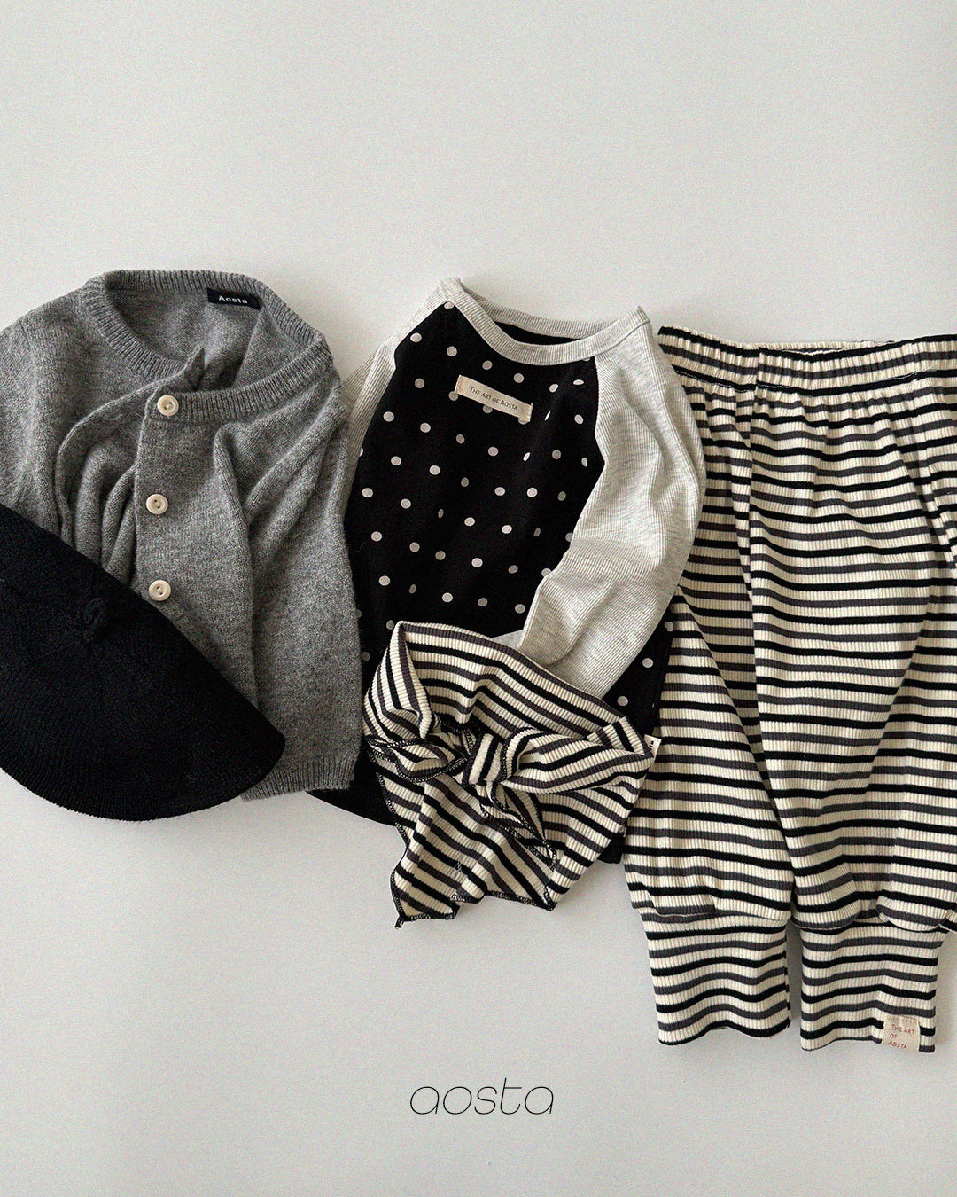 ［Aosta］Dot Raglan Tee