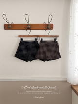 Miel check culotte pants